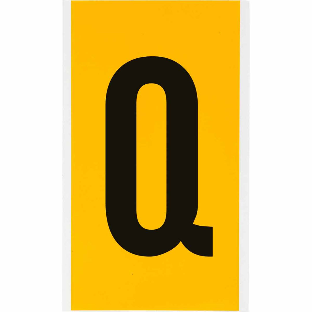 Brady 1570 - Q 15 Series Indoor - Outdoor Numbers & Letters, 6 in, Letter Q MTESolutions
