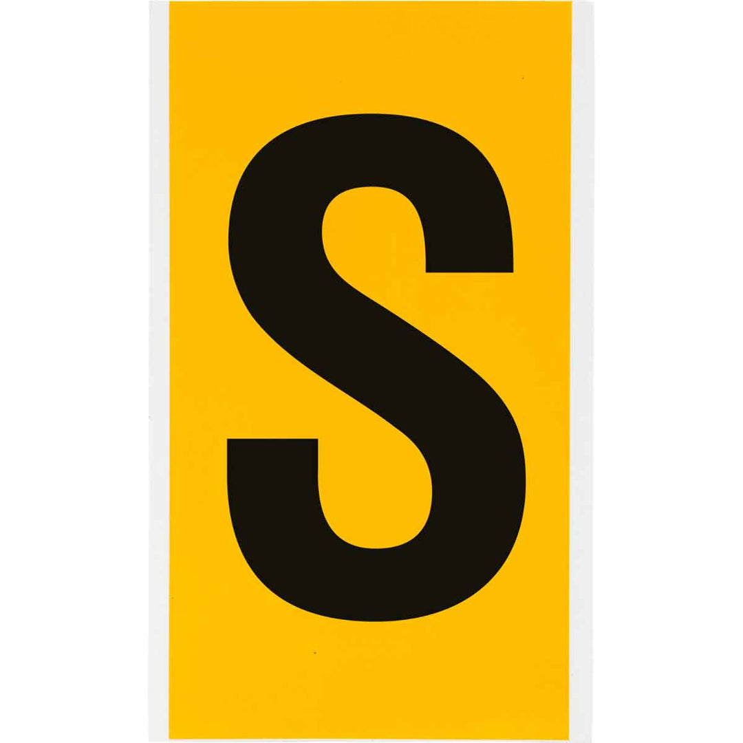 Brady 1570 - S 15 Series Indoor - Outdoor Numbers & Letters, 6 in, Letter S MTESolutions