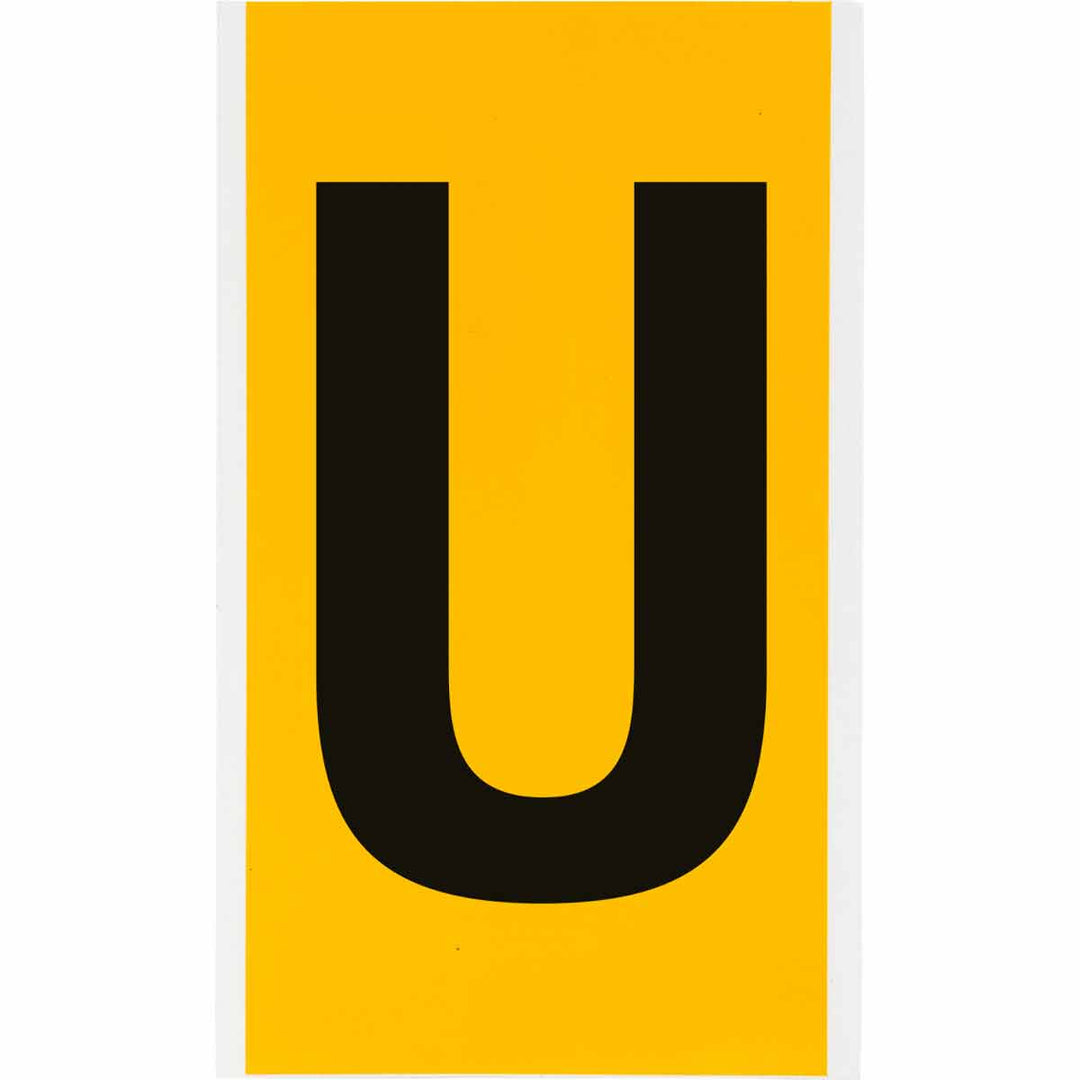 Brady 1570 - U 15 Series Indoor - Outdoor Numbers & Letters, 6 in, Letter U MTESolutions