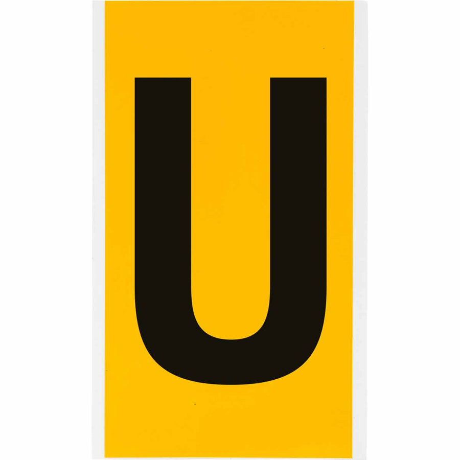 Brady 1570 - U 15 Series Indoor - Outdoor Numbers & Letters, 6 in, Letter U MTESolutions
