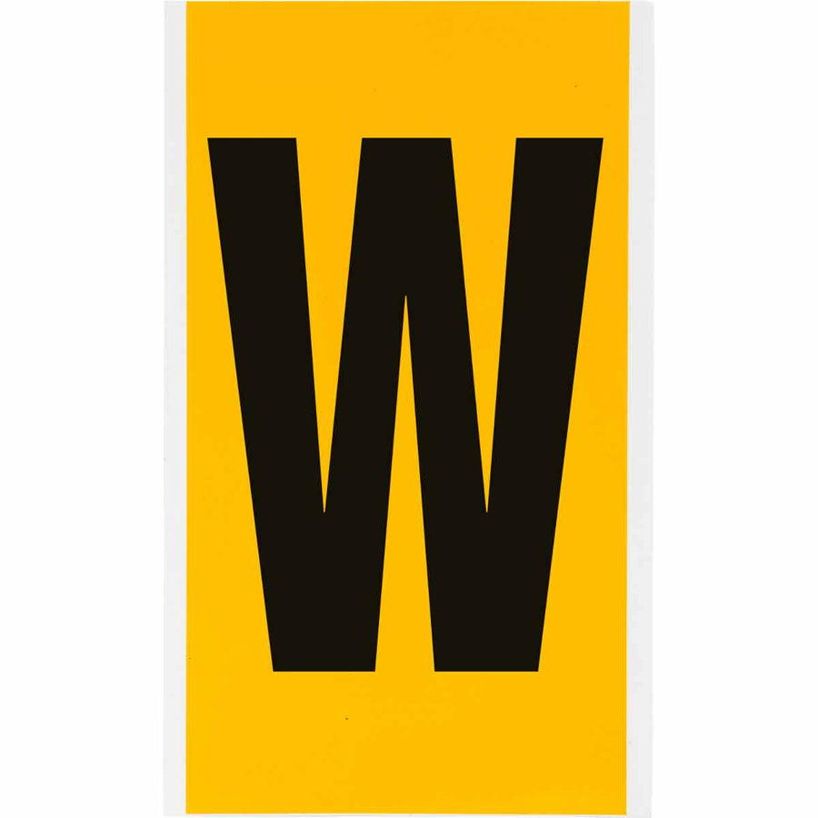 Brady 1570 - W 15 Series Indoor - Outdoor Numbers & Letters, 6 in, Letter W MTESolutions