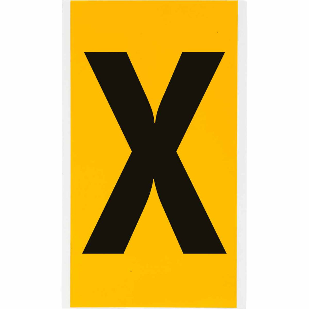 Brady 1570 - X 15 Series Indoor - Outdoor Numbers & Letters, 6 in, Letter X MTESolutions