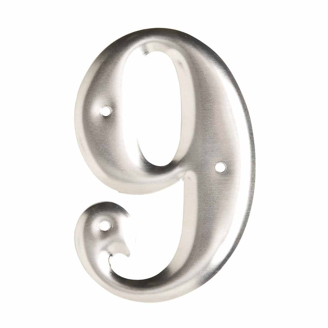 Brady 1600 - 9 Aluminum Embossed Numbers & Letters, Number 9 MTESolutions