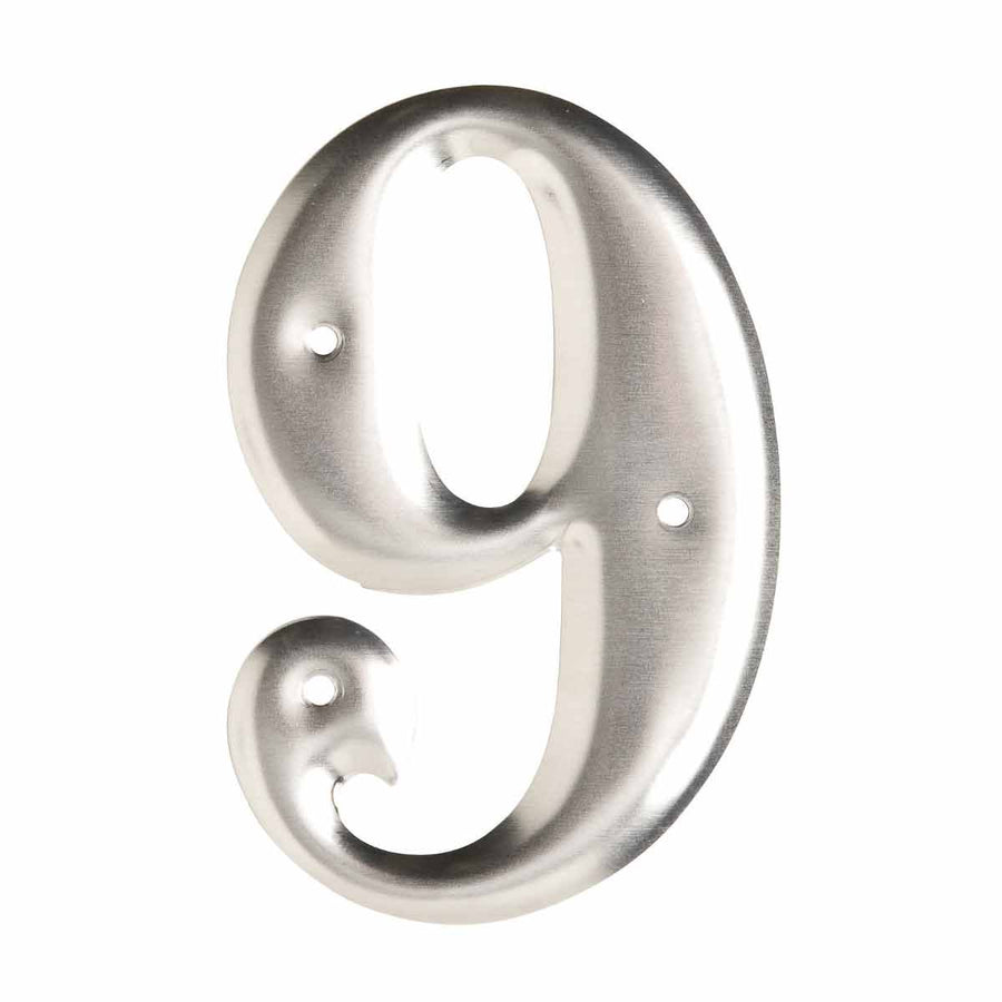 Brady 1600 - 9 Aluminum Embossed Numbers & Letters, Number 9 MTESolutions