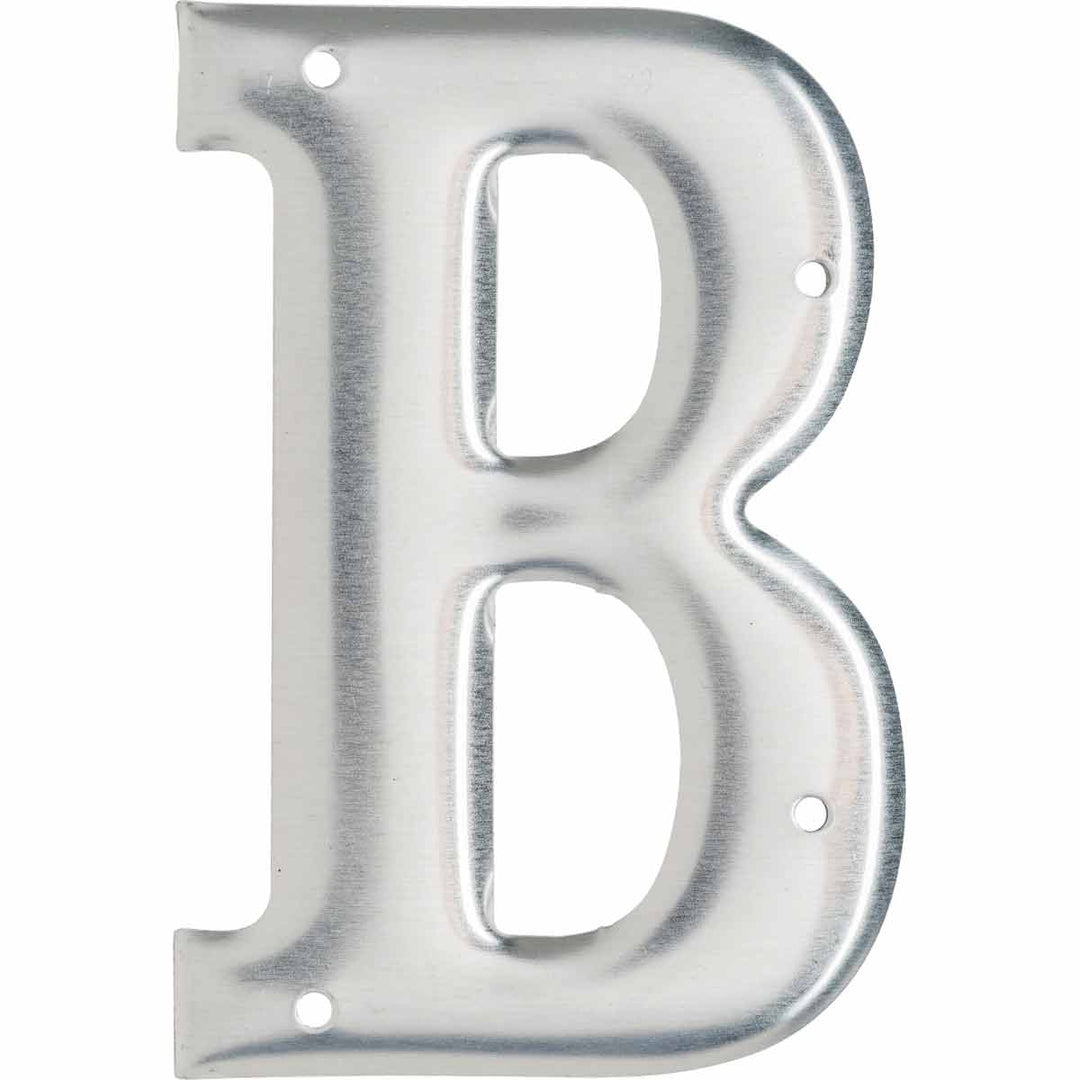 Brady 1600 - B Aluminum Embossed Numbers & Letters, Letter B MTESolutions