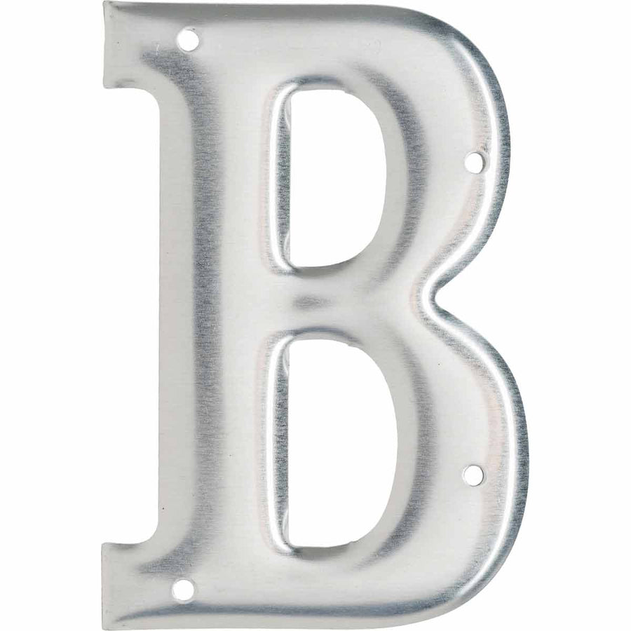 Brady 1600 - B Aluminum Embossed Numbers & Letters, Letter B MTESolutions