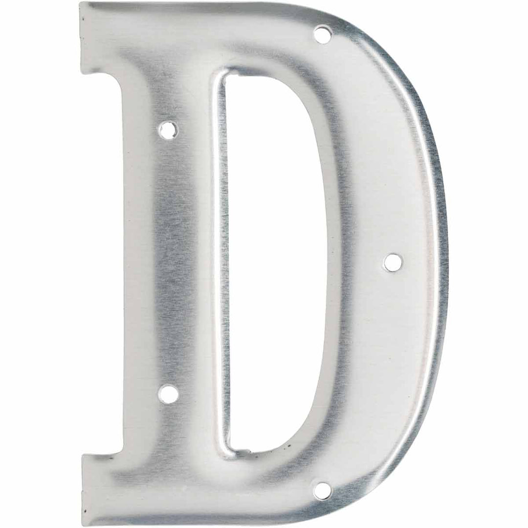 Brady 1600 - D Aluminum Embossed Numbers & Letters, Letter D MTESolutions