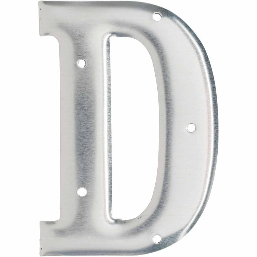 Brady 1600 - D Aluminum Embossed Numbers & Letters, Letter D MTESolutions