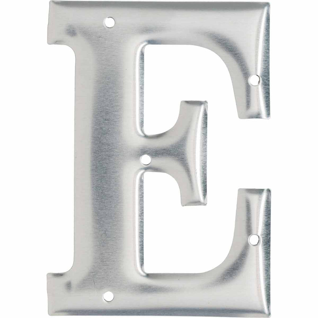 Brady 1600 - E Aluminum Embossed Numbers & Letters, Letter E MTESolutions
