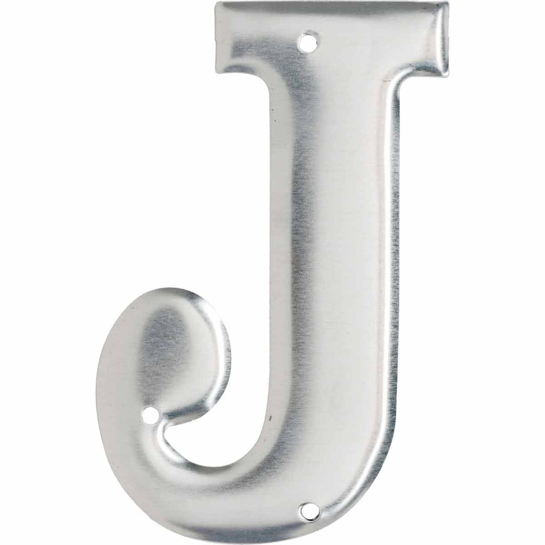 Brady 1600 - J Aluminum Embossed Numbers & Letters, Letter J MTESolutions