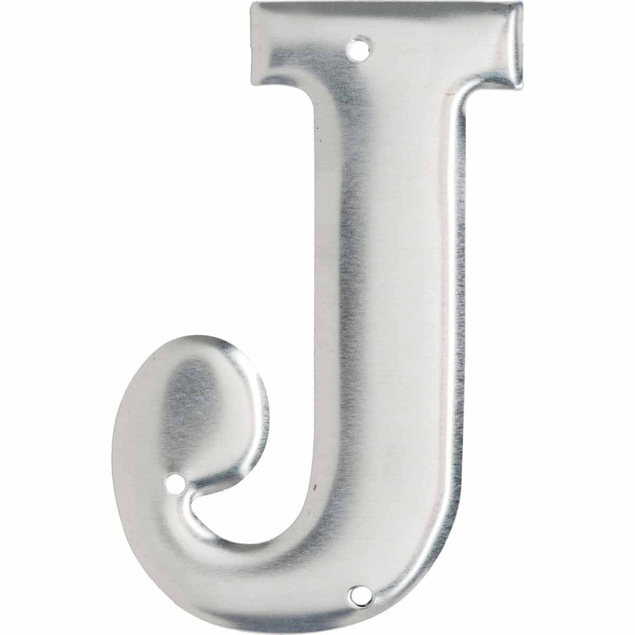 Brady 1600 - J Aluminum Embossed Numbers & Letters, Letter J MTESolutions