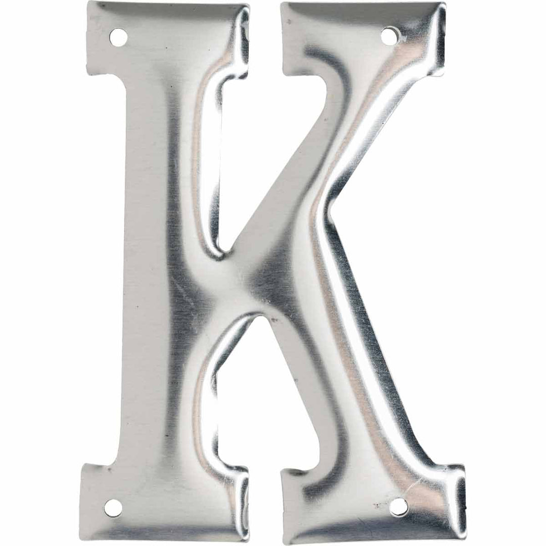 Brady 1600 - K Aluminum Embossed Numbers & Letters, Letter K MTESolutions