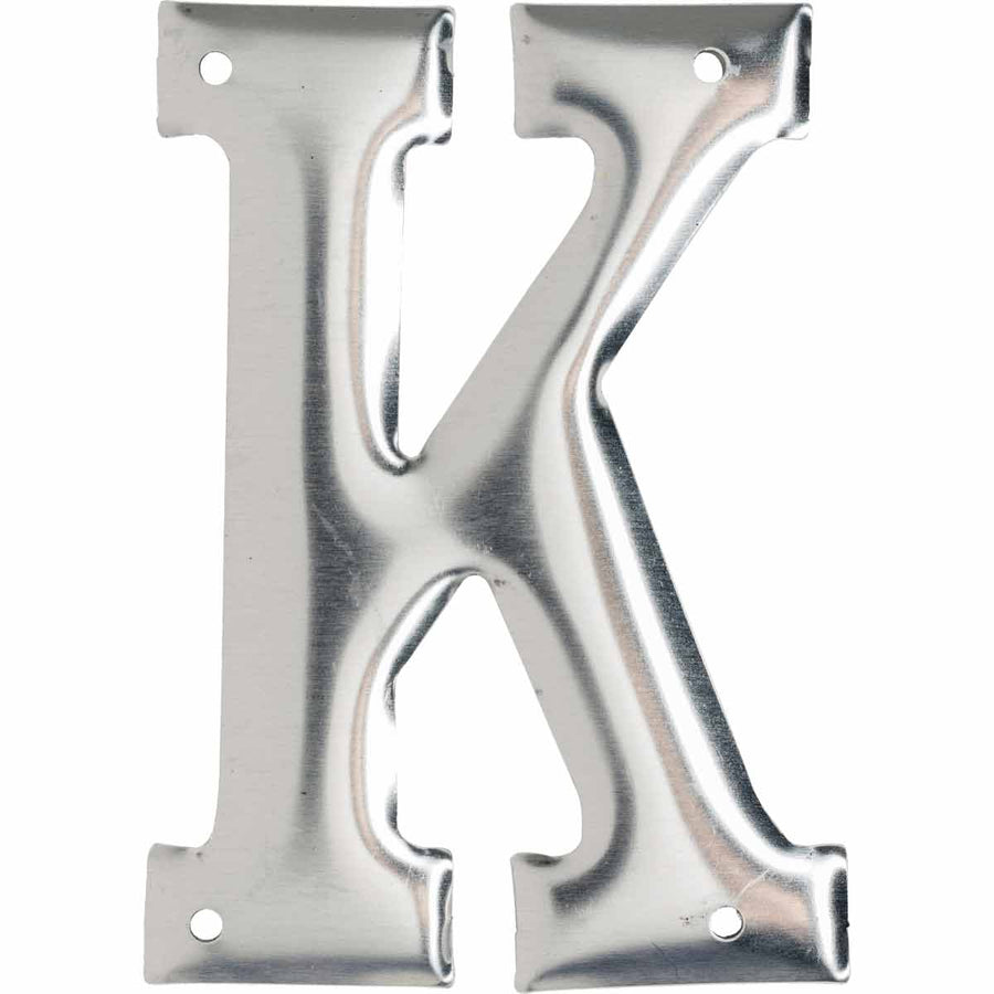 Brady 1600 - K Aluminum Embossed Numbers & Letters, Letter K MTESolutions