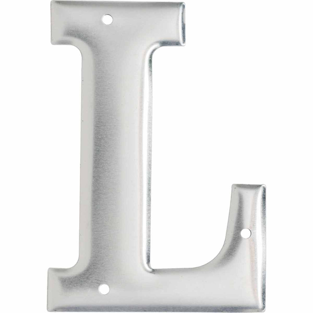 Brady 1600 - L Aluminum Embossed Numbers & Letters, Letter L MTESolutions