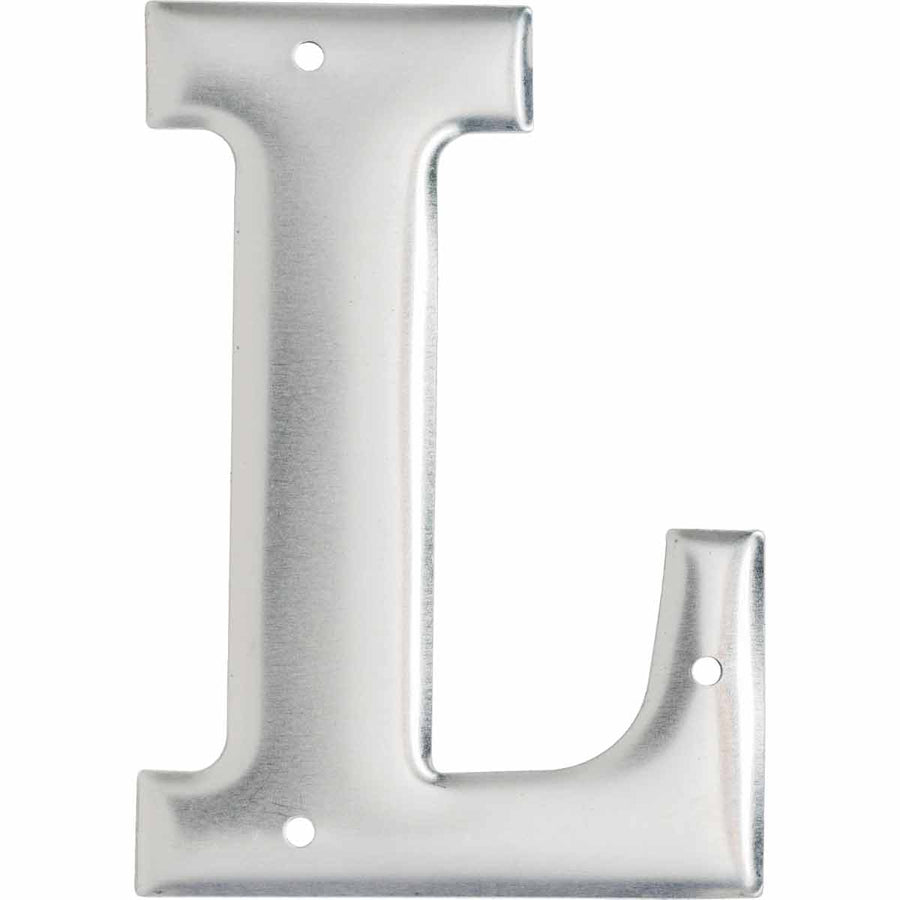 Brady 1600 - L Aluminum Embossed Numbers & Letters, Letter L MTESolutions