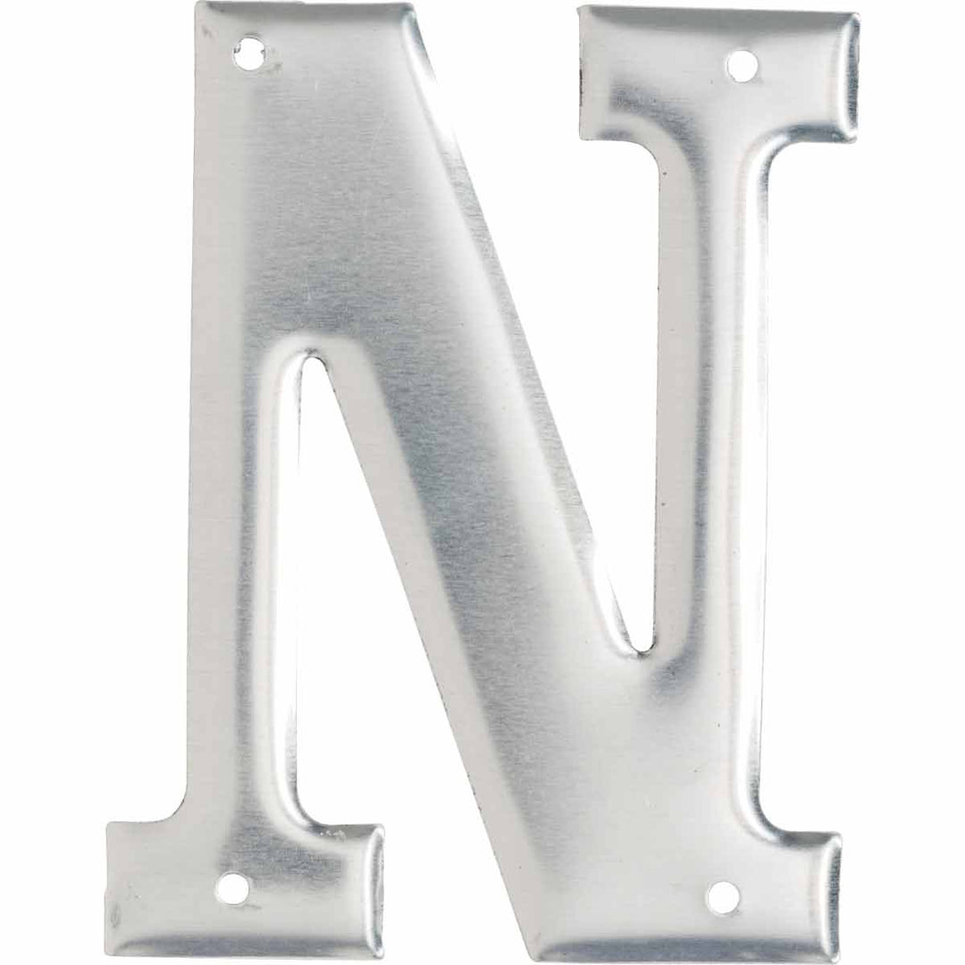 Brady 1600 - N Aluminum Embossed Numbers & Letters, Letter N MTESolutions
