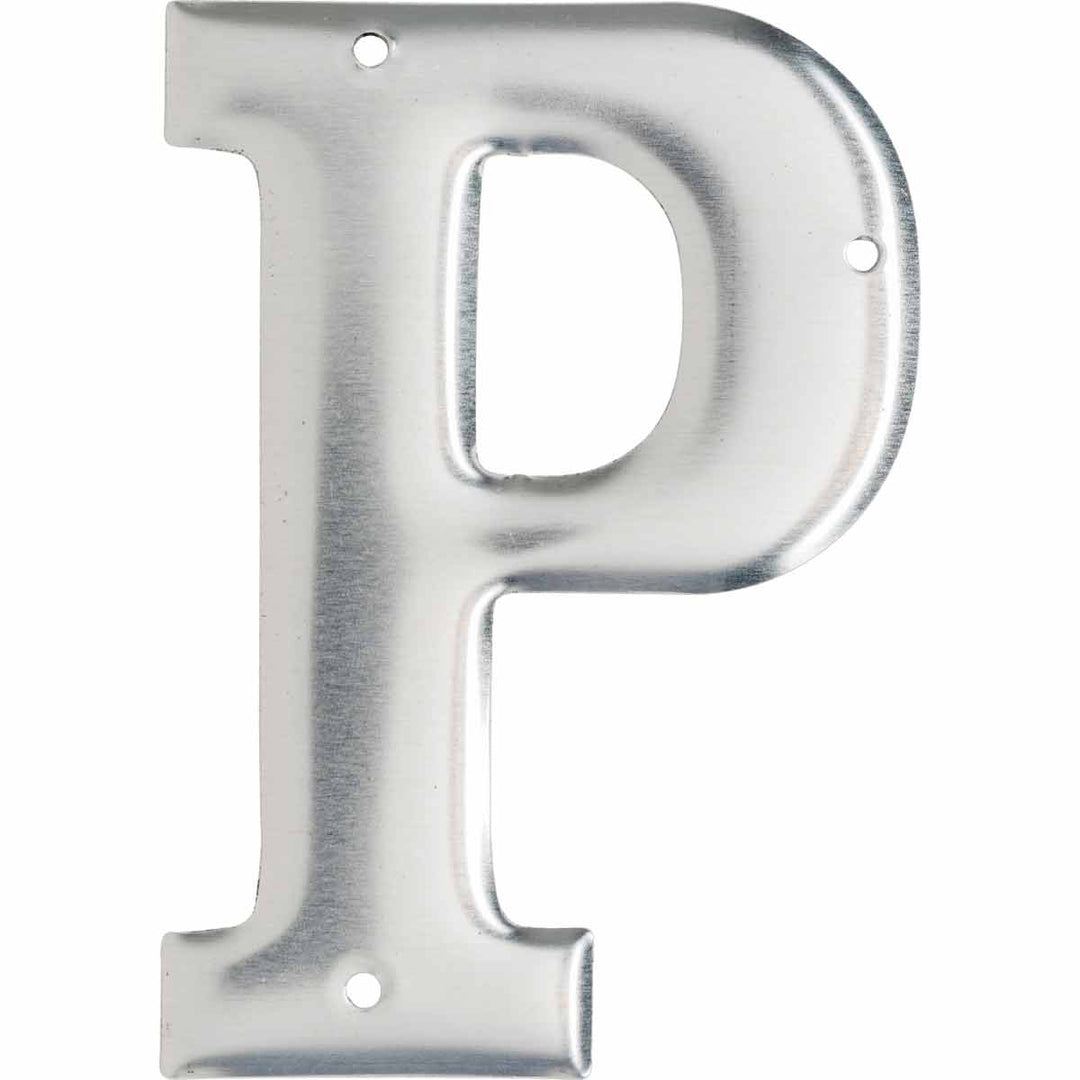 Brady 1600 - P Aluminum Embossed Numbers & Letters, Letter P MTESolutions