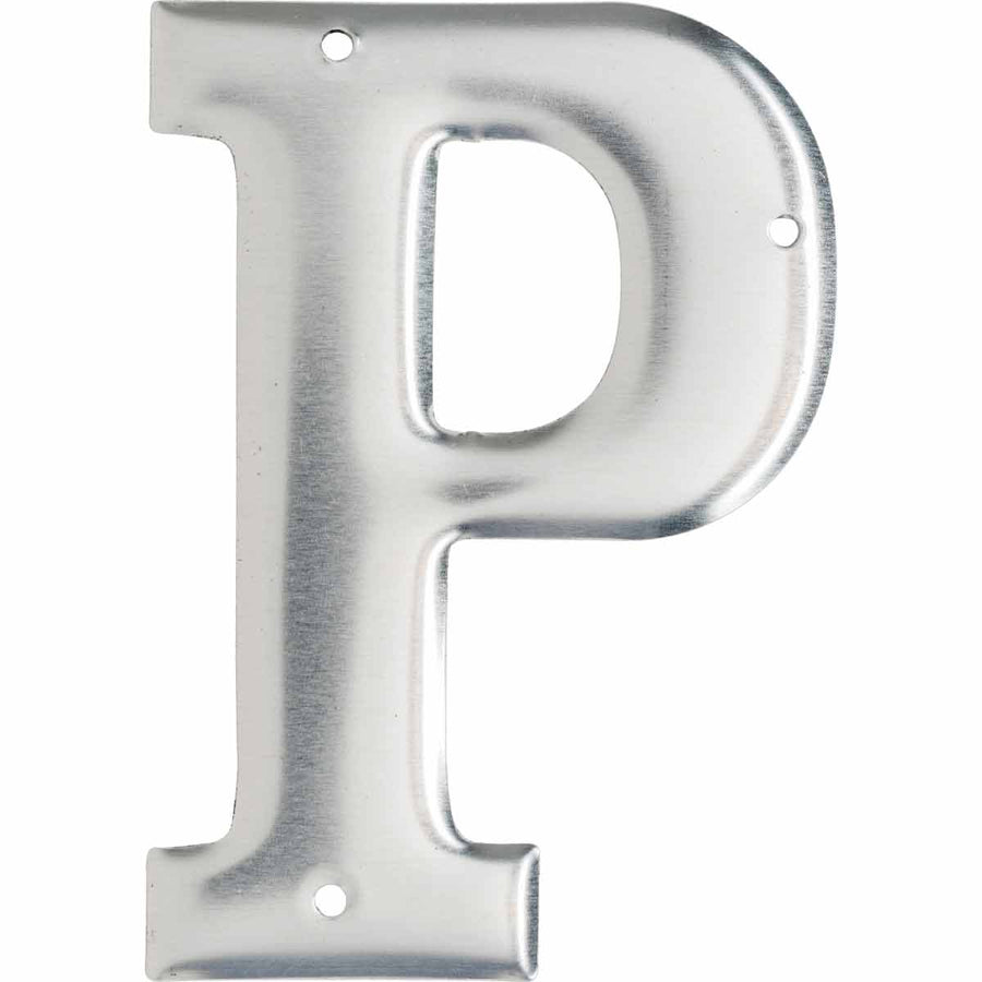 Brady 1600 - P Aluminum Embossed Numbers & Letters, Letter P MTESolutions