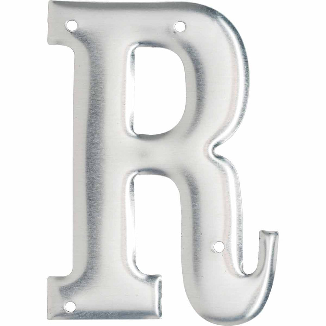 Brady 1600 - R Aluminum Embossed Numbers & Letters, Letter R MTESolutions