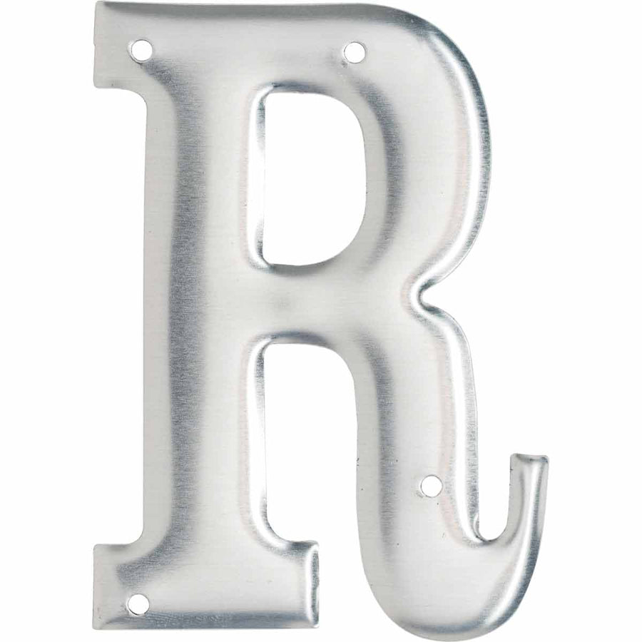 Brady 1600 - R Aluminum Embossed Numbers & Letters, Letter R MTESolutions