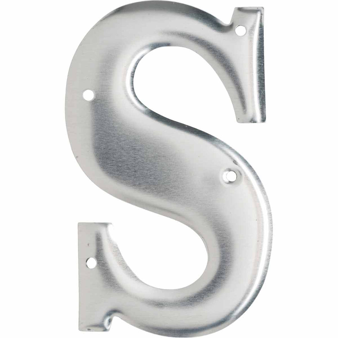 Brady 1600 - S Aluminum Embossed Numbers & Letters, Letter S MTESolutions