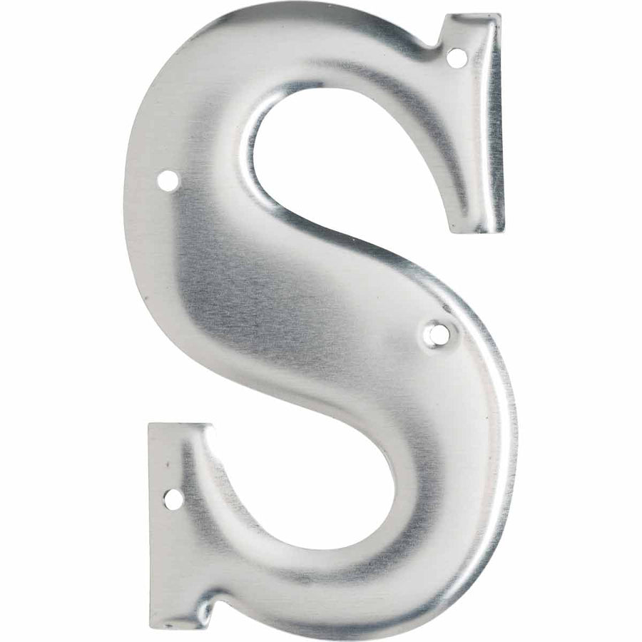 Brady 1600 - S Aluminum Embossed Numbers & Letters, Letter S MTESolutions
