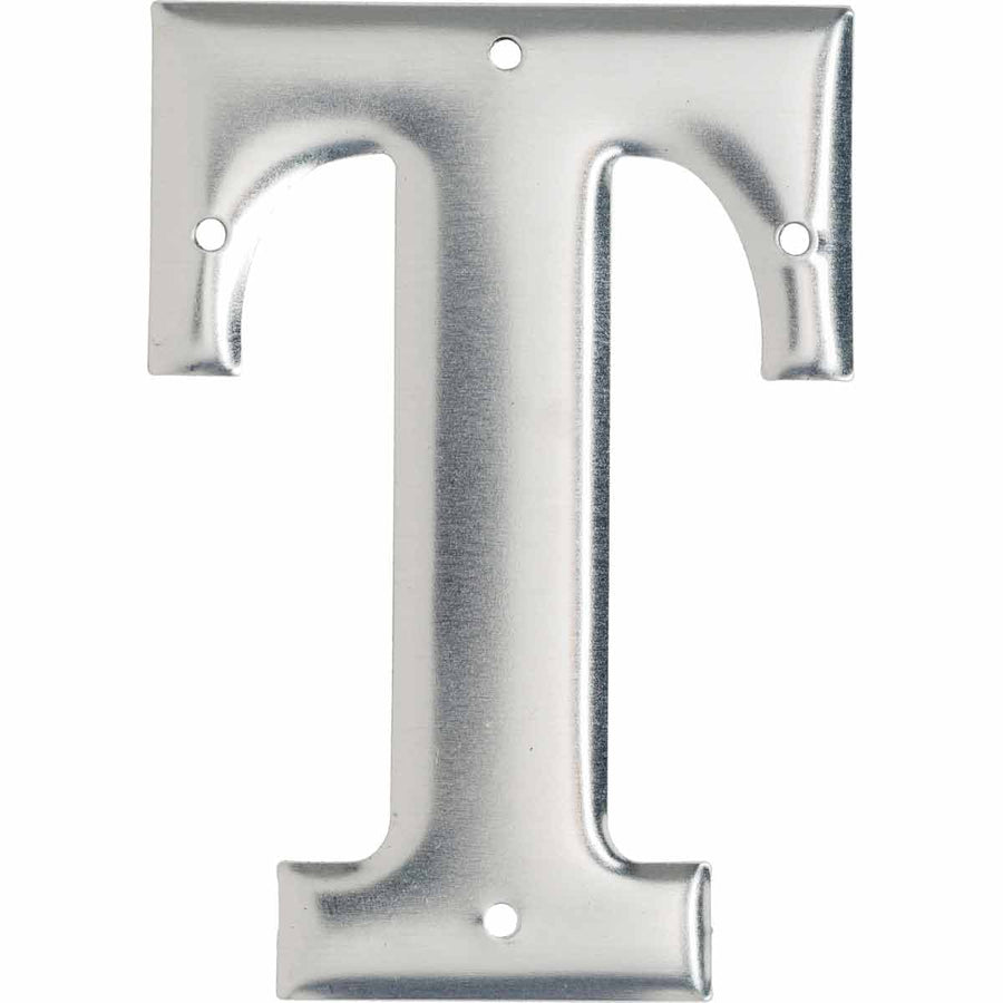 Brady 1600 - T Aluminum Embossed Numbers & Letters, Letter T MTESolutions