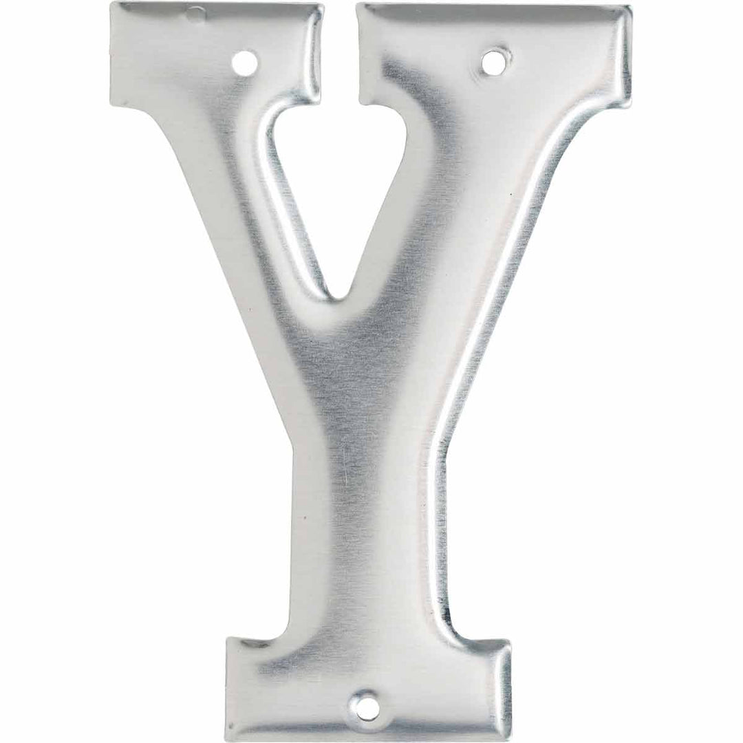 Brady 1600 - Y Aluminum Embossed Numbers & Letters, Letter Y MTESolutions