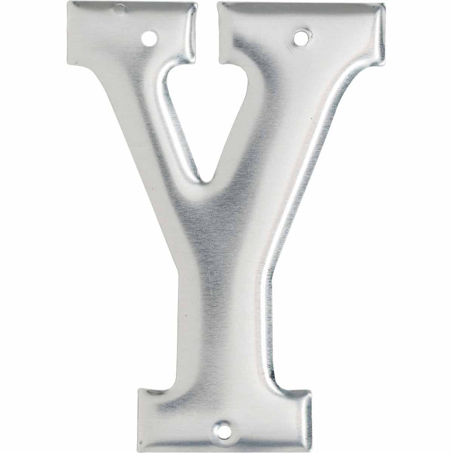 Brady 1600 - Y Aluminum Embossed Numbers & Letters, Letter Y MTESolutions