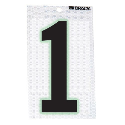 Brady 3000 - 1 Glow - In - The - Dark - Ultra Reflective Number - 1 MTESolutions