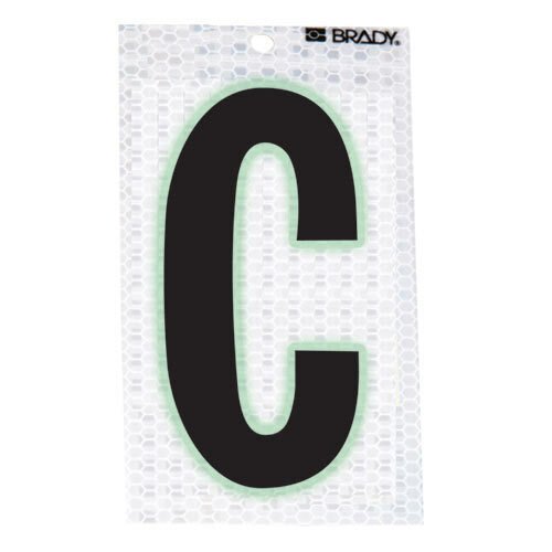 Brady 3000 - C Glow - In - The - Dark - Ultra Reflective Letter - C MTESolutions