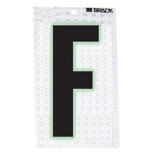 Brady 3000 - F Glow - In - The - Dark - Ultra Reflective Letter - F MTESolutions