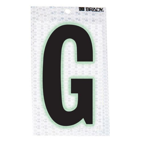 Brady 3000 - G Glow - In - The - Dark - Ultra Reflective Letter - G MTESolutions
