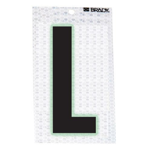 Brady 3000 - L Glow - In - The - Dark - Ultra Reflective Letter - L MTESolutions