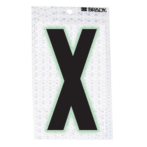 Brady 3000 - X Glow - In - The - Dark - Ultra Reflective Letter - X MTESolutions
