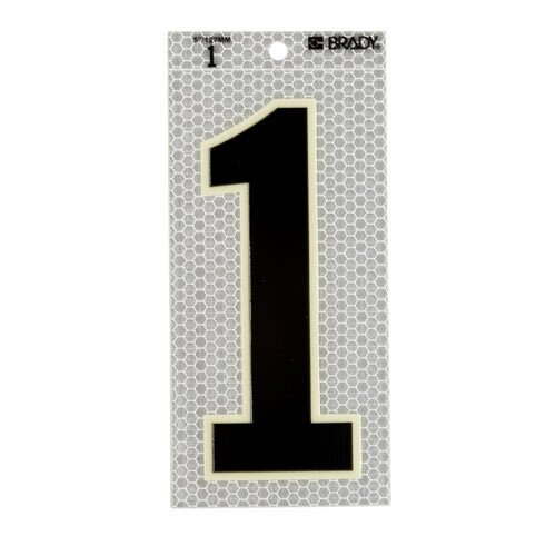 Brady 3020 - 1 Glow - In - The - Dark - Ultra Reflective Number - 1 MTESolutions