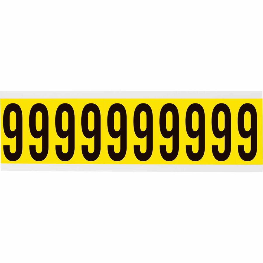 Brady 3440 - 9 34 Series Indoor Repositionable Numbers And Letters, Number 9 MTESolutions