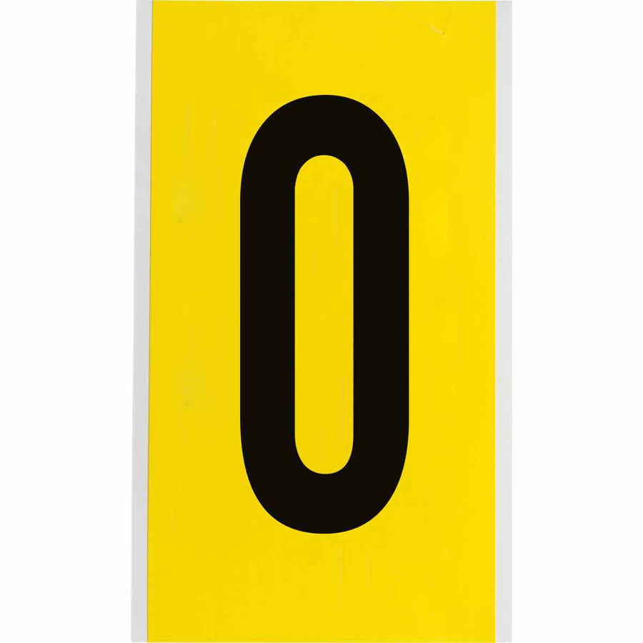 Brady 3470 - 0 34 Series Indoor Repositionable Numbers And Letters, 6 in, Number 0 MTESolutions