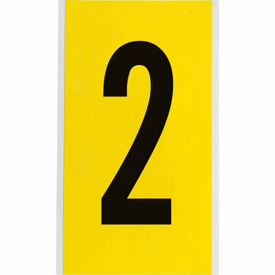 Brady 3470 - 2 34 Series Indoor Repositionable Numbers And Letters, 6 in, Number 2 MTESolutions