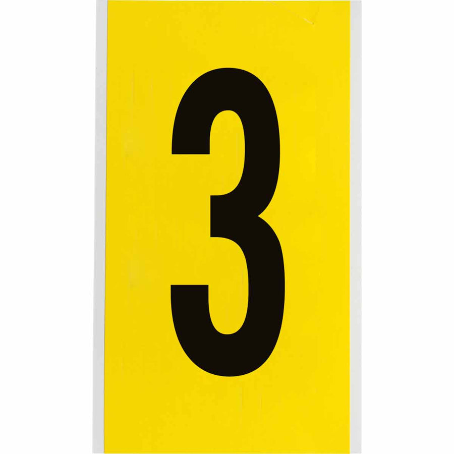Brady 3470 - 3 34 Series Indoor Repositionable Numbers And Letters, 6 in, Number 3 MTESolutions