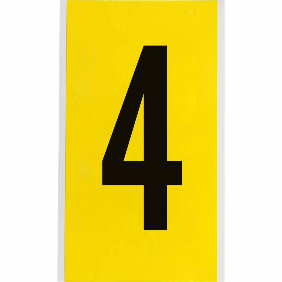 Brady 3470 - 4 34 Series Indoor Repositionable Numbers And Letters, 6 in, Number 4 MTESolutions