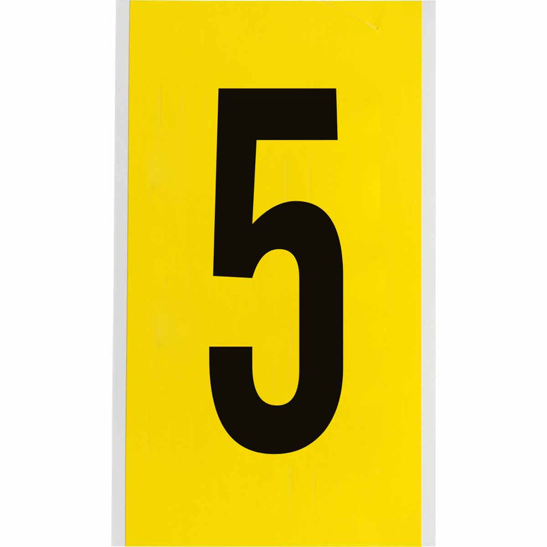 Brady 3470 - 5 34 Series Indoor Repositionable Numbers And Letters, 6 in, Number 5 MTESolutions