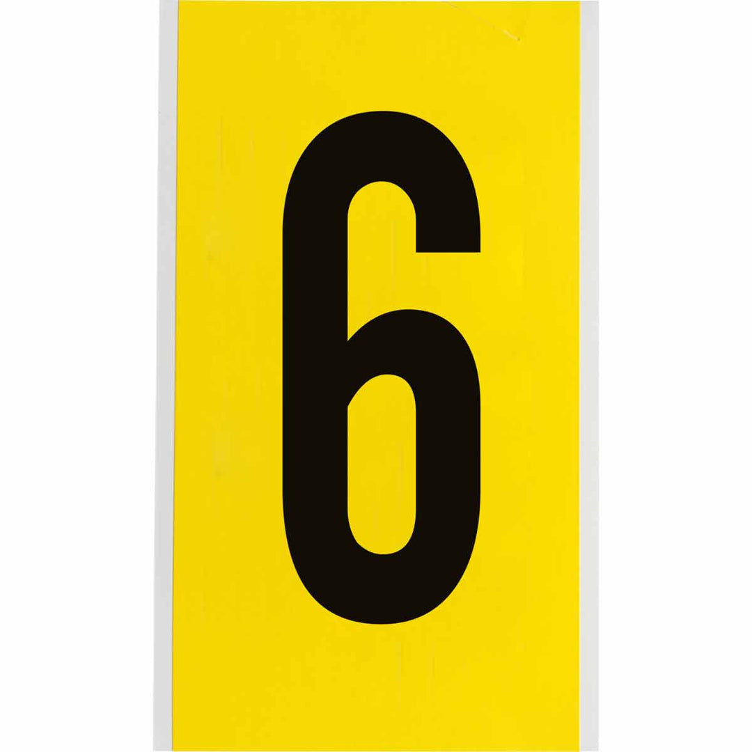 Brady 3470 - 6 34 Series Indoor Repositionable Numbers And Letters, 6 in, Number 6 MTESolutions