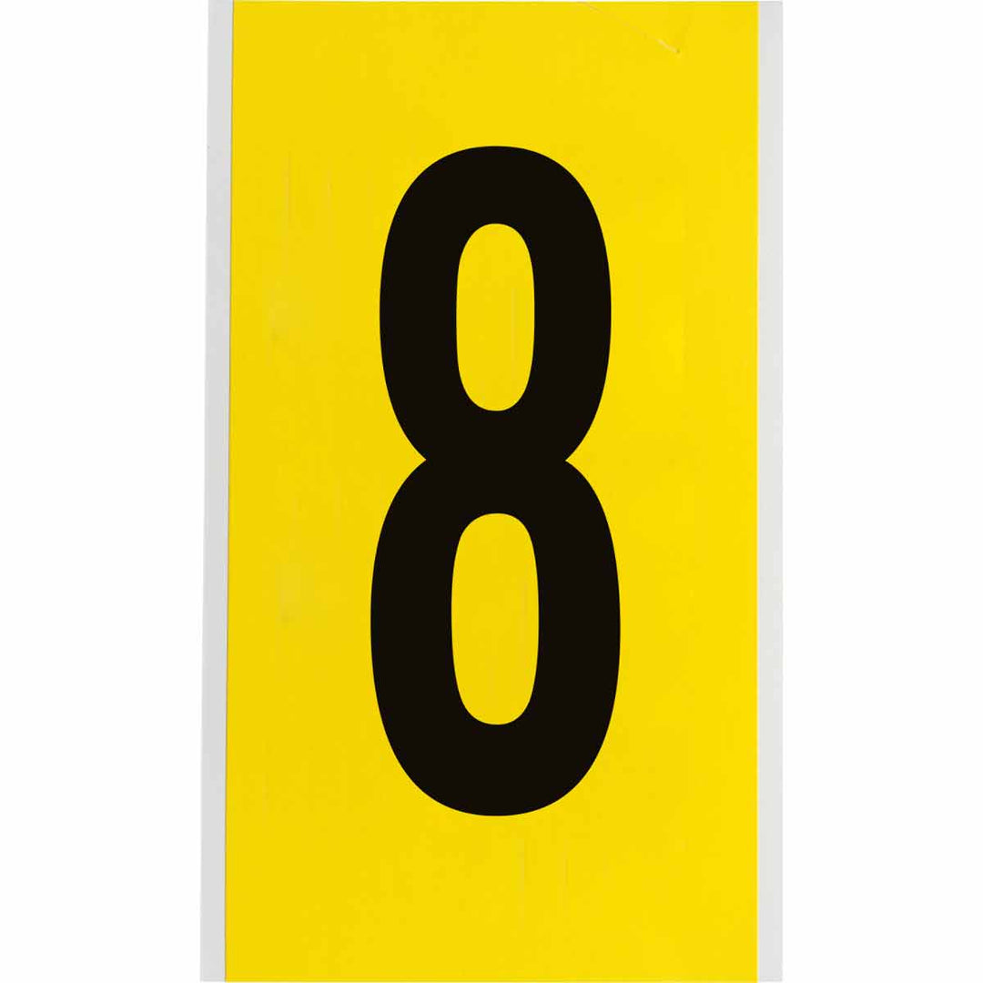 Brady 3470 - 8 34 Series Indoor Repositionable Numbers And Letters, 6 in, Number 8 MTESolutions