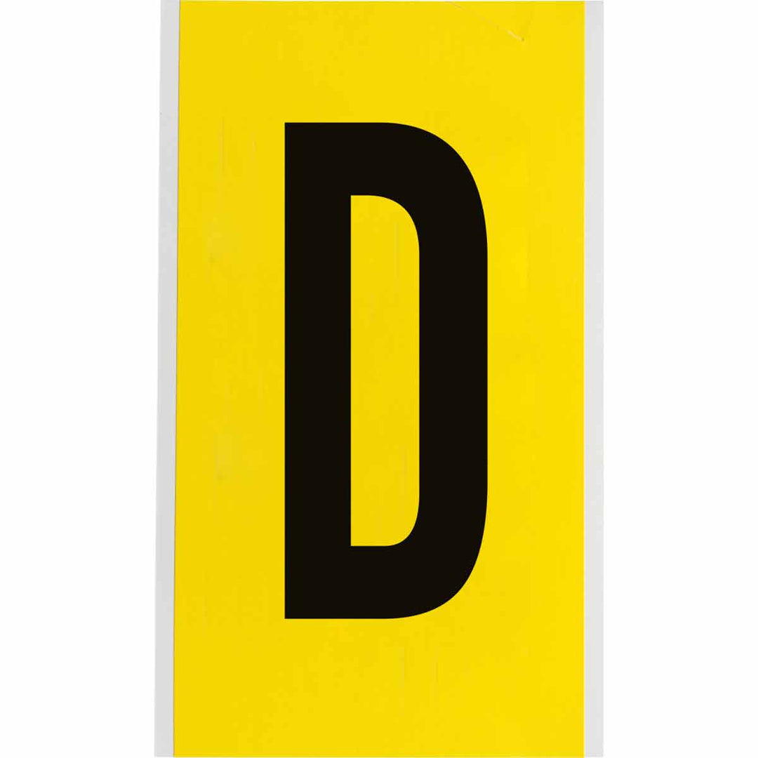 Brady 3470 - D 34 Series Indoor Repositionable Numbers And Letters, 6 in, Letter D MTESolutions