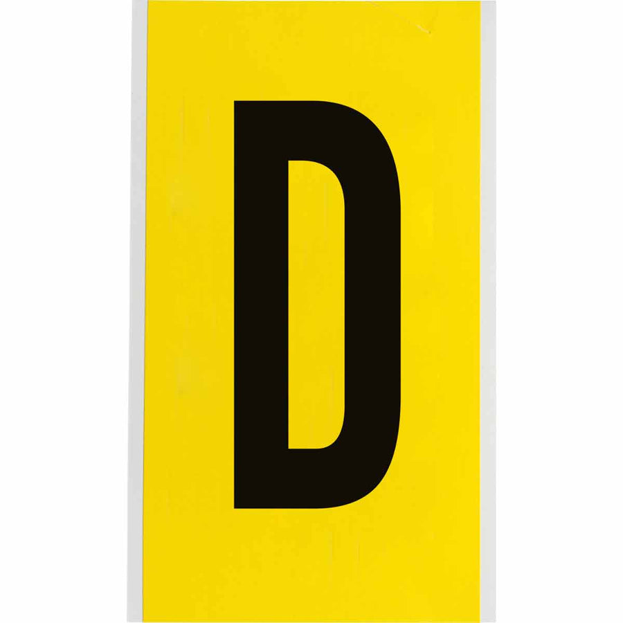 Brady 3470 - D 34 Series Indoor Repositionable Numbers And Letters, 6 in, Letter D MTESolutions