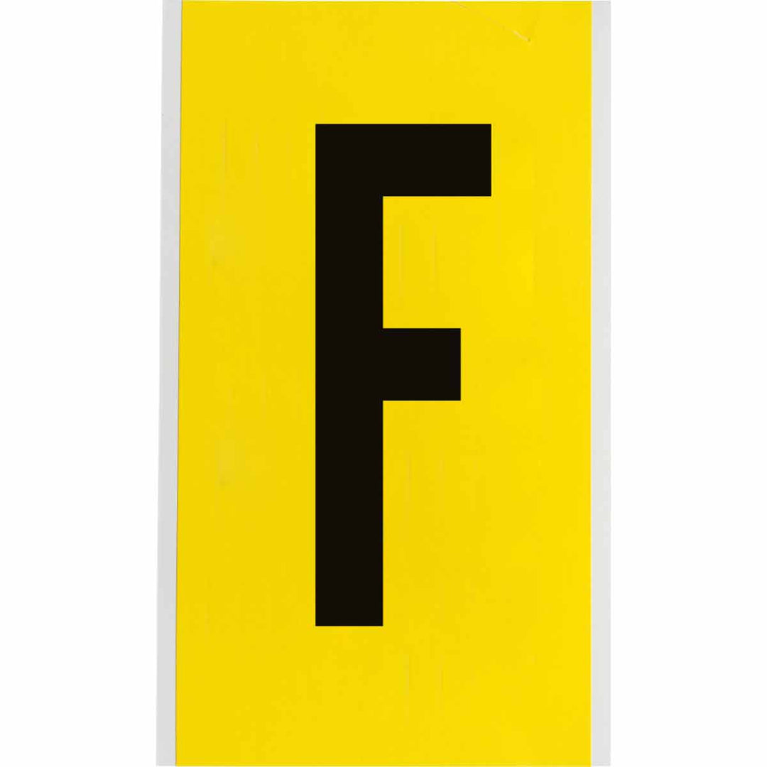 Brady 3470 - F 34 Series Indoor Repositionable Numbers And Letters, 6 in, Letter F MTESolutions