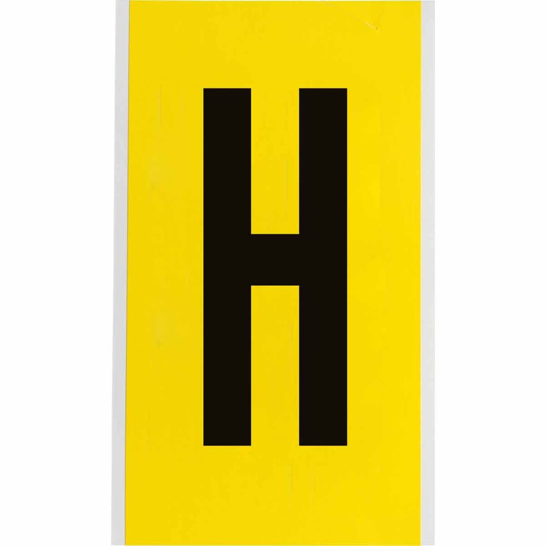 Brady 3470 - H 34 Series Indoor Repositionable Numbers And Letters, 6 in, Letter H MTESolutions
