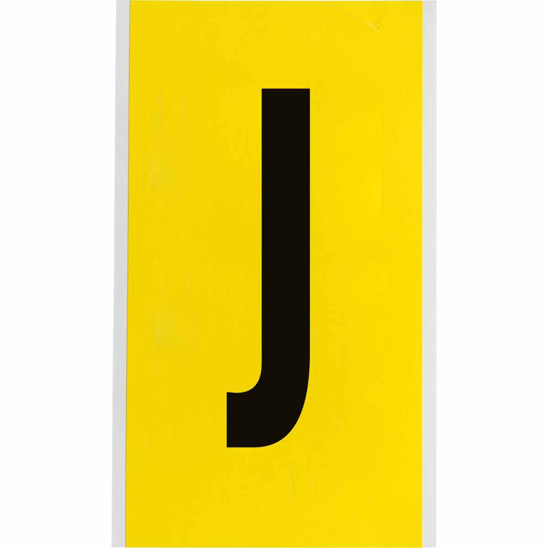 Brady 3470 - J 34 Series Indoor Repositionable Numbers And Letters, 6 in, Letter J MTESolutions