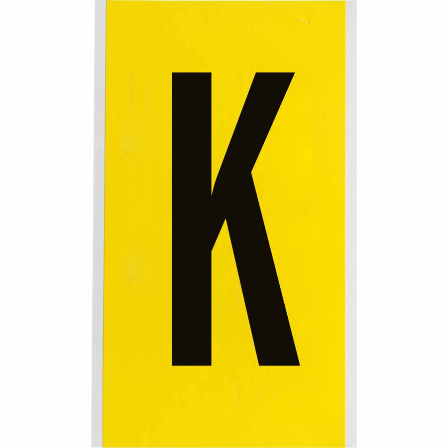 Brady 3470 - K 34 Series Indoor Repositionable Numbers And Letters, 6 in, Letter K MTESolutions